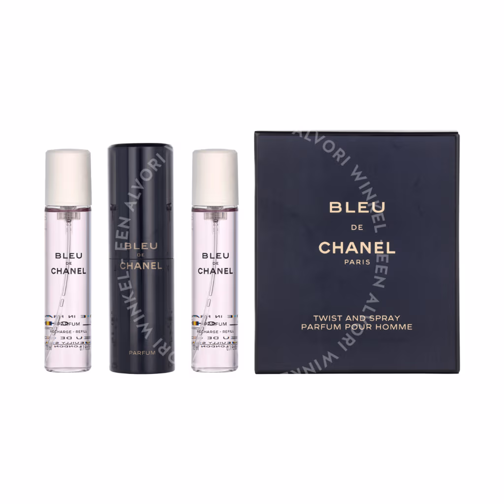 Chanel Chanel Bleu De Chanel Pour Homme Giftset — 3x Parfum Spray 20ml - Twist and Spray - Travel Sprays — foto 3
