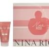 Nina Ricci Nina Rose Les Belles De Nina Giftset 125ml Edt Spray 50ml/Body Lotion 75ml fles en verpakking
