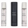 Chanel Bleu De Chanel Pour Homme Giftset 60ml 3x20ml Edp Travel Spray & 2 Refills fles