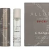 Chanel Allure Homme Sport Eau Extreme Giftset 60ml Travel Spray Edp Spray 20ml/2x Refill Edp 20ml - Twist and Spray fles en verpakking