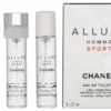 Chanel Allure Homme Sport Giftset 60ml 3x Edt Travel Spray Refill 20Ml - Twist and Spray fles en verpakking