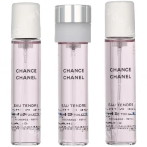 Chanel Chance Eau Tendre Giftset 60ml 3x Edt Spray Refill 20Ml - Twist and Spray fles