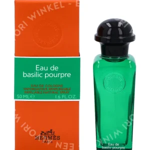 Hermes Eau de Basilic Pourpre Edc Spray 50ml Refillable fles en verpakking
