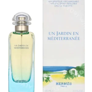 Hermes Un Jardin En Mediterranee Edt Spray 100ml Refillable fles en verpakking