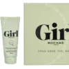 Rochas Girl Giftset 160ml Edt Spray 60ml/Exfoliating Body Wash 100ml fles en verpakking
