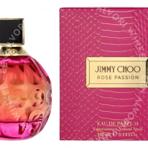 Jimmy Choo Rose Passion Edp Spray 100ml  fles en verpakking