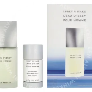 Issey Miyake L'Eau D'Issey Pour Homme Giftset 150ml Edt Spray 75ml/Deostick 75ml fles en verpakking
