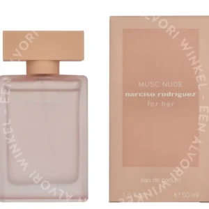 Narciso Rodriguez For Her Musc Nude Edp Spray 50ml  fles en verpakking