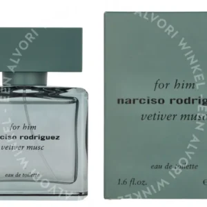 Narciso Rodriguez For Him Vetiver Musc Edt Spray 50ml  fles en verpakking