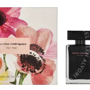 Narciso Rodriguez For Her Giftset 100ml Edt Spray 50ml/Body Milk 50ml fles en verpakking