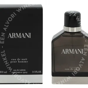 Armani Eau De Nuit Edt Spray 100ml Pour Homme fles en verpakking