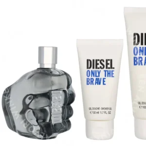 Diesel Only The Brave Mens Giftset 275ml Edt Spray 125ml/Shower Gel 100ml/Shower Gel 50ml fles