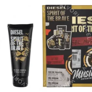 Diesel Spirit Of The Brave Pour Homme Giftset 275ml Edt Spray 125ml/Shower Gel 100ml/Shower Gel 50ml fles en verpakking