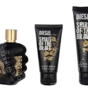 Diesel Spirit Of The Brave Pour Homme Giftset 275ml Edt Spray 125ml/Shower Gel 100ml/Shower Gel 50ml fles