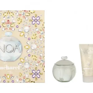 Cacharel Noa Giftset 200ml Edt Spray 100ml/2x Body Lotion 50ml fles en verpakking