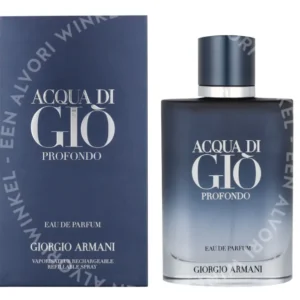 Armani Acqua Di Gio Profondo Edp Spray Refillable 100ml  fles en verpakking