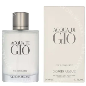 Armani Acqua Di Gio Pour Homme Edt Spray Refillable 100ml  fles en verpakking
