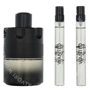 Azzaro The Most Wanted Intense Giftset 120ml Edt Spray 100ml/2x Edt Spray 10ml fles
