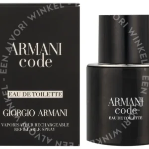 Armani Code Pour Homme Edt Spray Refillable 30ml  fles en verpakking