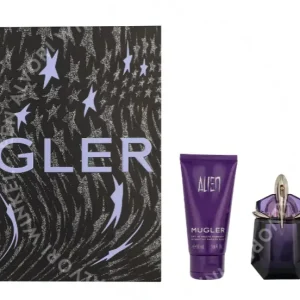 Thierry Mugler Alien Giftset 130ml Edp Spray 30ml/Lotion 50ml/Shower Gel 50ml fles en verpakking
