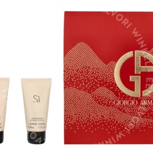 Armani Si Giftset 150ml Edp Spray 50ml/Body Lotion 50ml/Shower Gel 50ml fles en verpakking
