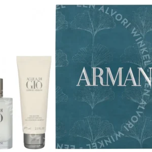 Armani Acqua Di Gio Pour Homme Giftset 125ml Edt Spray 50 ml/Body Shampoo 75 ml fles en verpakking