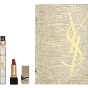 YSL Libre Giftset 101ml Edp Spray 90 ml / Edp Travel Spray 10 ml / Mini Lipstick Rouge Pur Couture 1.3 g fles en verpakking