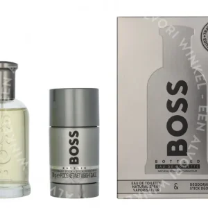 Boss Bottled Giftset 175ml Travel Exclusive - Edt Spray 100ml/Deo Stick 75ml fles en verpakking