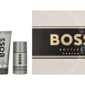 Hugo Boss Bottled Parfum Giftset 275ml Edp Spray 100ml/Shower Gel 100ml/Deo Stick 75ml fles en verpakking