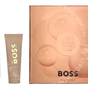 Hugo Boss The Scent Giftset 125ml Edp Spray 50ml/Body Lotion 75ml fles en verpakking