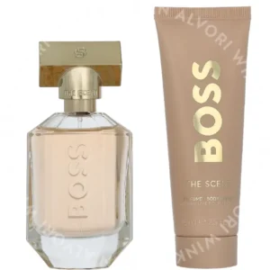 Hugo Boss The Scent Giftset 125ml Edp Spray 50ml/Body Lotion 75ml fles