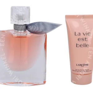 Lancome La Vie Est Belle Giftset 100ml Edp Spray 50ml Refillable/Body Lotion 50ml fles