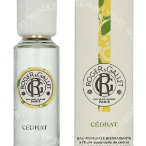 Roger & Gallet Cedrat Wellbeing Fragrant Water 30ml Natural Spray fles en verpakking