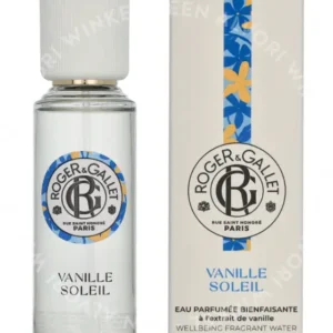 Roger & Gallet Beneficial Scented Water Vanille Soleil 30ml  fles en verpakking