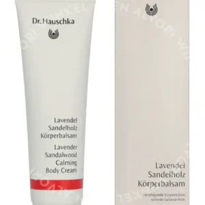 Dr. Hauschka Körperpflege Lavender Sandalwood Calming Body Cream Soothes And Relaxes 145ml  fles en verpakking