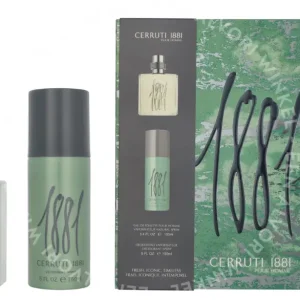 Cerruti 1881 Pour Homme Giftset 250ml Edt Spray 100ml/Deo Spray 150ml fles en verpakking