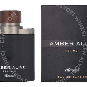 Rasasi Amber Alive For Men Edp Spray 100ml  fles en verpakking