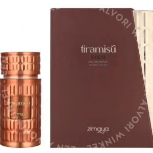 Zimaya Tiramisu Coco Edp Spray 100ml  fles en verpakking