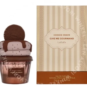 Lattafa Cookie Crave Give Me Gourmand Edp Spray 75ml  fles en verpakking
