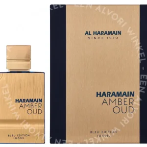 Al Haramain Amber Oud Bleu Edition Edp Spray 100ml  fles en verpakking
