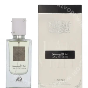 Lattafa Ana Abiyedh Edp Spray 60ml fles en verpakking