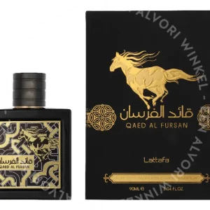 Lattafa Qaed Al Fursan Edp Spray 90ml  fles en verpakking