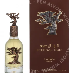 Lattafa Pride Eternal Oud Edp Spray 100ml  fles en verpakking