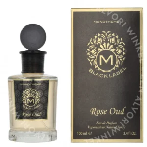 Monotheme Black Label Rose Oud Edp Spray 100ml  fles en verpakking