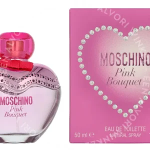 Moschino Pink Bouquet Edt Spray 50ml  fles en verpakking
