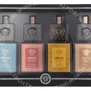 Versace Miniature Set Men 20ml 4x5ml - Eros Najim Parfum/Eros Energy Edp/Eros Edt/Eros Flame Edp verpakking