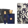 Versace Dylan Blue Pour Homme Giftset 110ml Edt Spray 100ml/Edt Spray 10ml/Black Trousse fles en verpakking