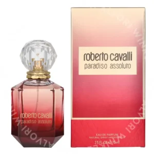 Roberto Cavalli Paradiso Assoluto Edp Spray 75ml  fles en verpakking