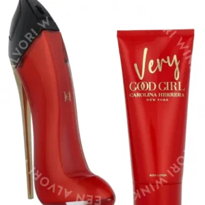 Carolina Herrera Very Good Girl Giftset 180ml Edp Spray 80 ml/Body Lotion 100ml fles
