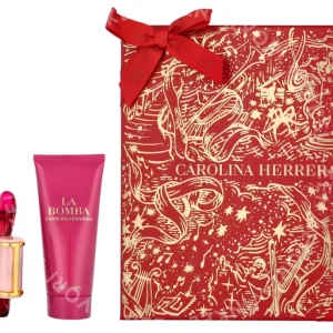 Carolina Herrera  La Bomba Set 150ml Edp Spray 50ml/Body Lotion 100ml fles en verpakking